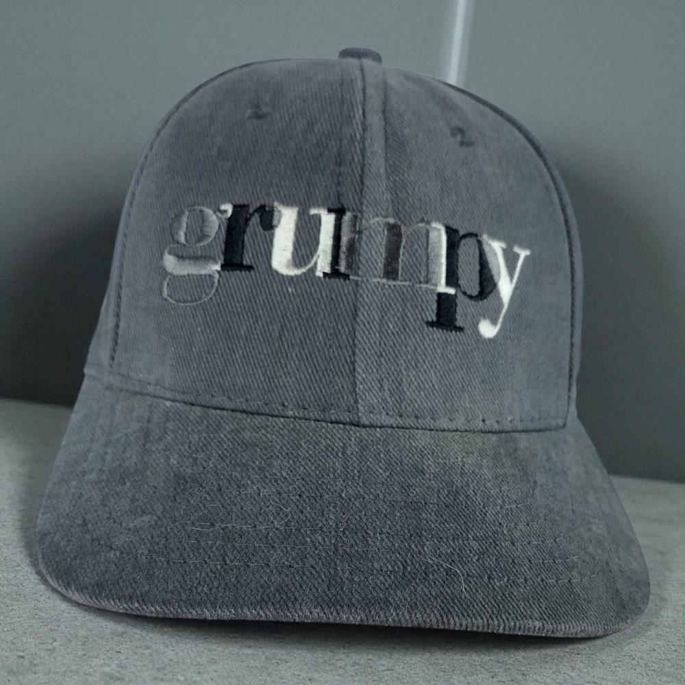 Vintage 90s Disneys Grumpy Snapback Hat Embroidered USA Made 7 Dwarfs Snow White
